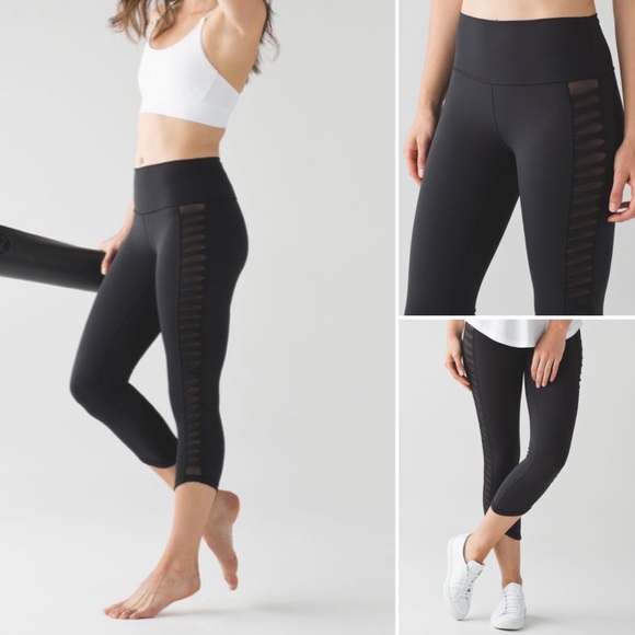 lululemon athletica Pants - Lululemon Sunshine Salutation Crop Luxtreme Black